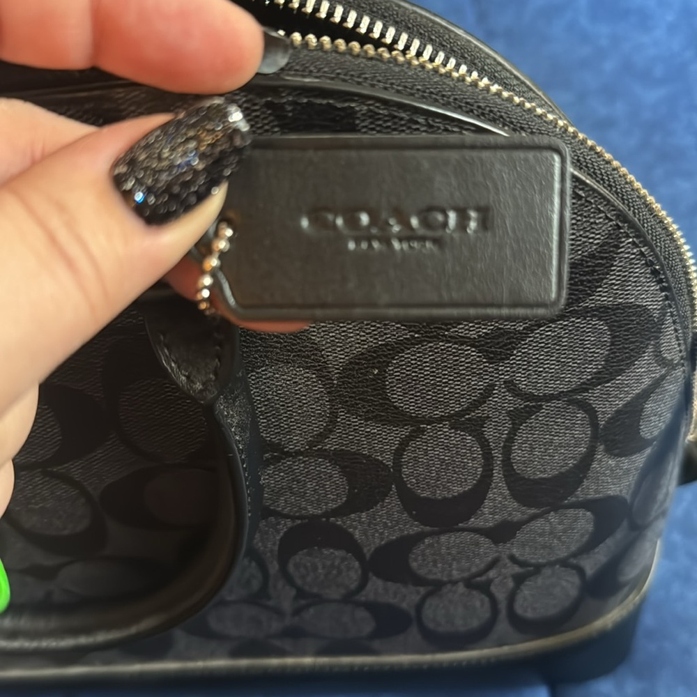 COACH | Black Signature Canvas Sierra Mini Satchel Authentic - Picture 8 of 15